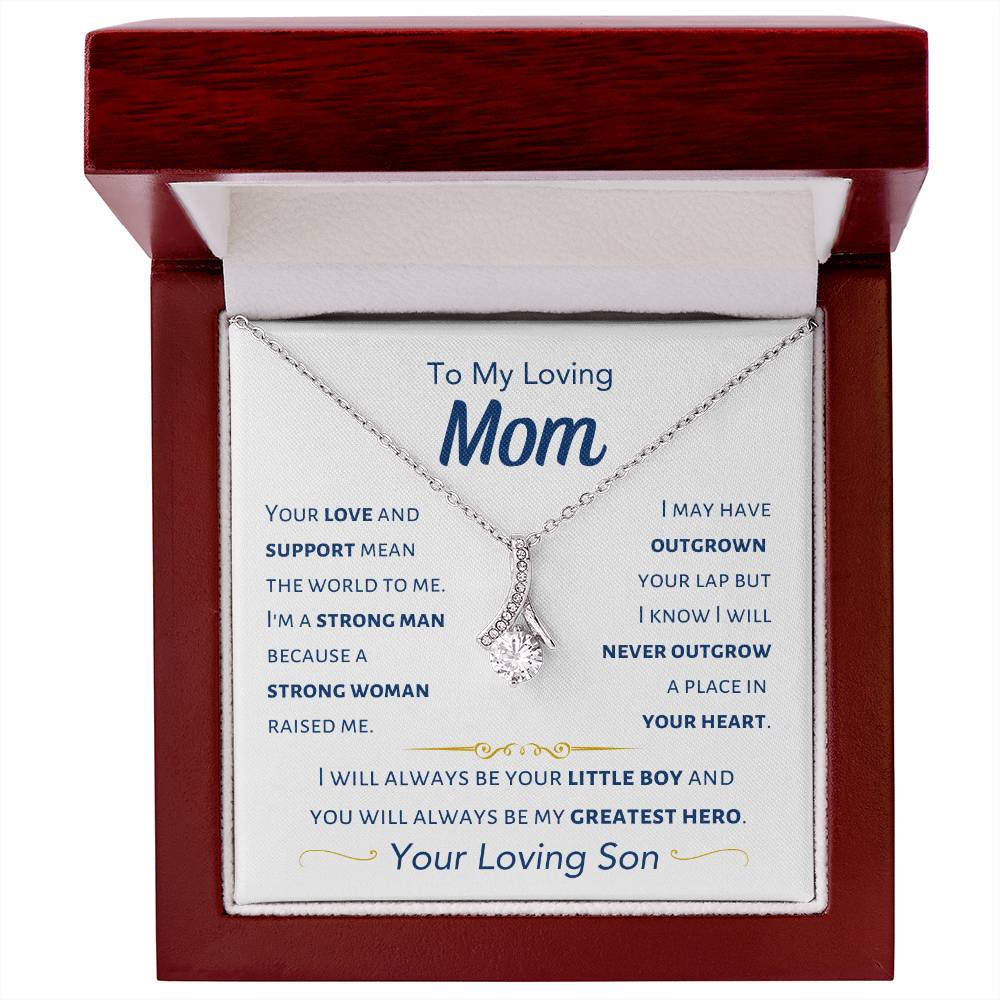 Mom - I Will Always Be Your Little Boy - From Son - Alluring Beauty Necklace