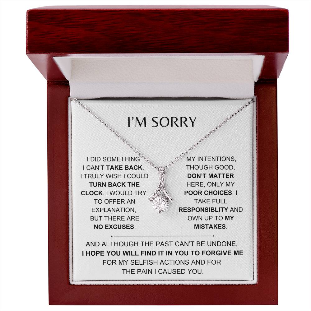 I'M SORRY, I TAKE FULL RESPONSIBILITY - Alluring Beauty Necklace - Dearly Loved Designs