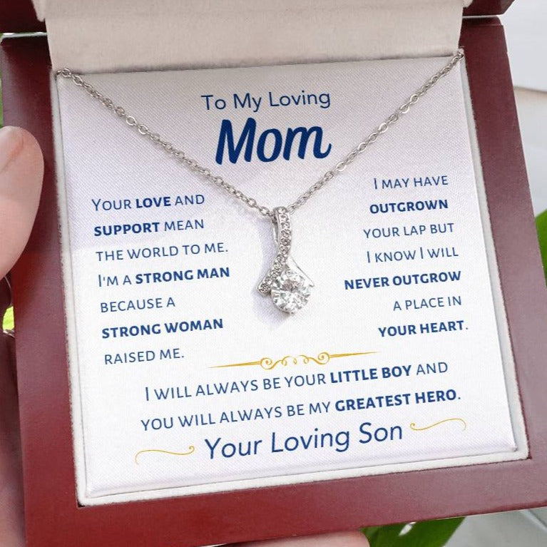 Mom - I Will Always Be Your Little Boy - From Son - Alluring Beauty Necklace