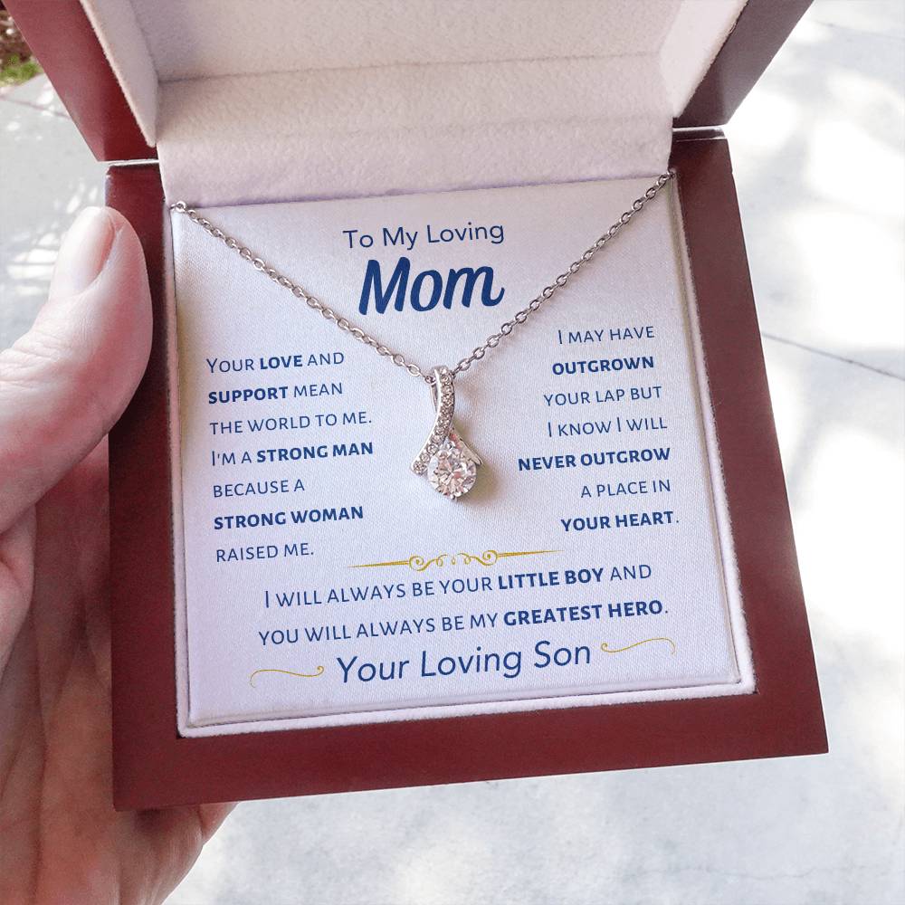 Mom - I Will Always Be Your Little Boy - From Son - Alluring Beauty Necklace