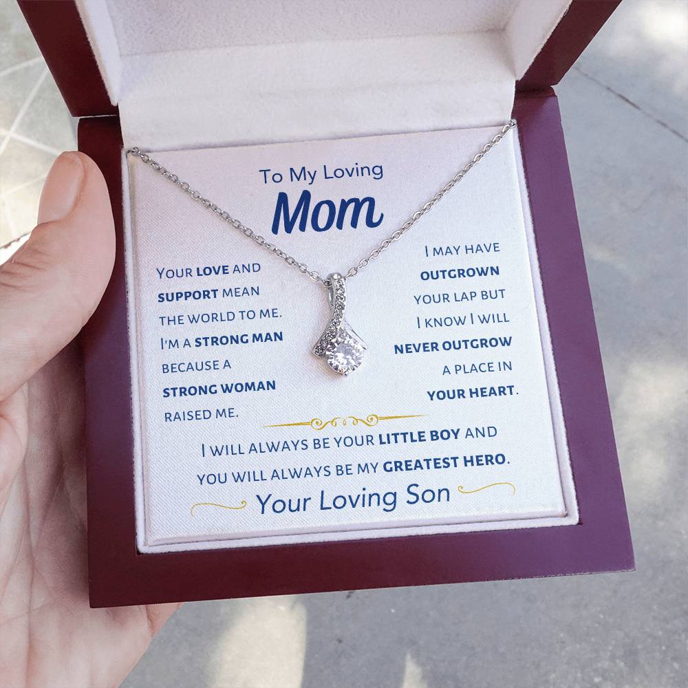 Mom - I Will Always Be Your Little Boy - From Son - Alluring Beauty Necklace