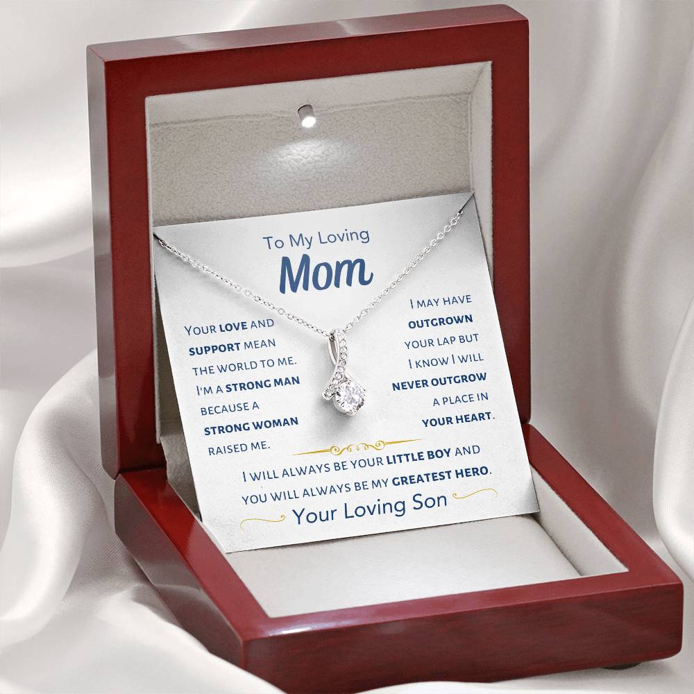 Mom - I Will Always Be Your Little Boy - From Son - Alluring Beauty Necklace