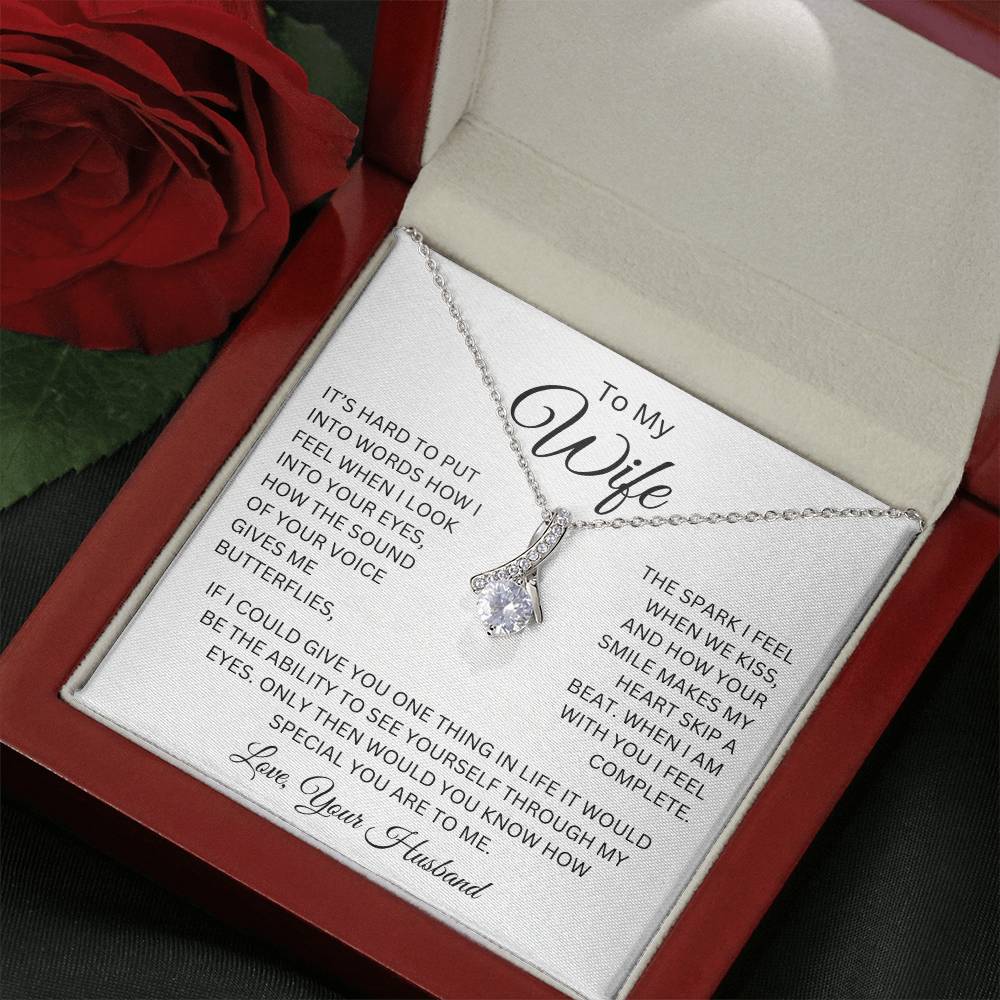 Wife - You Complete Me - Alluring Beauty Necklace - Dearly Loved Designs