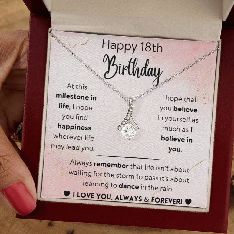 Happy 18th Birthday - Alluring Beauty Necklace - Dearly Loved Designs