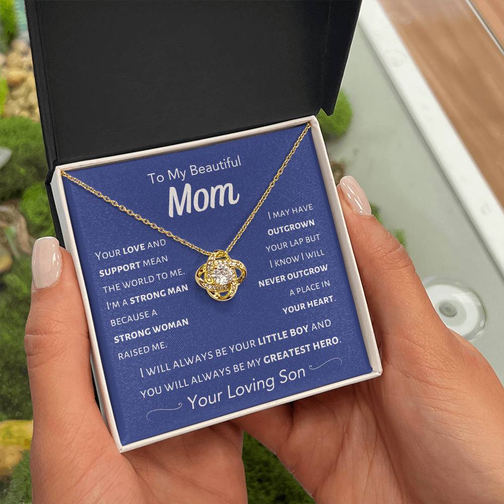 Mom - My Greatest Hero - Navy Blue - Gift for Mom From Son