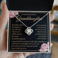 Granddaughter - I Promise to Love You - Love Knot Necklace - Dearly Loved Designs