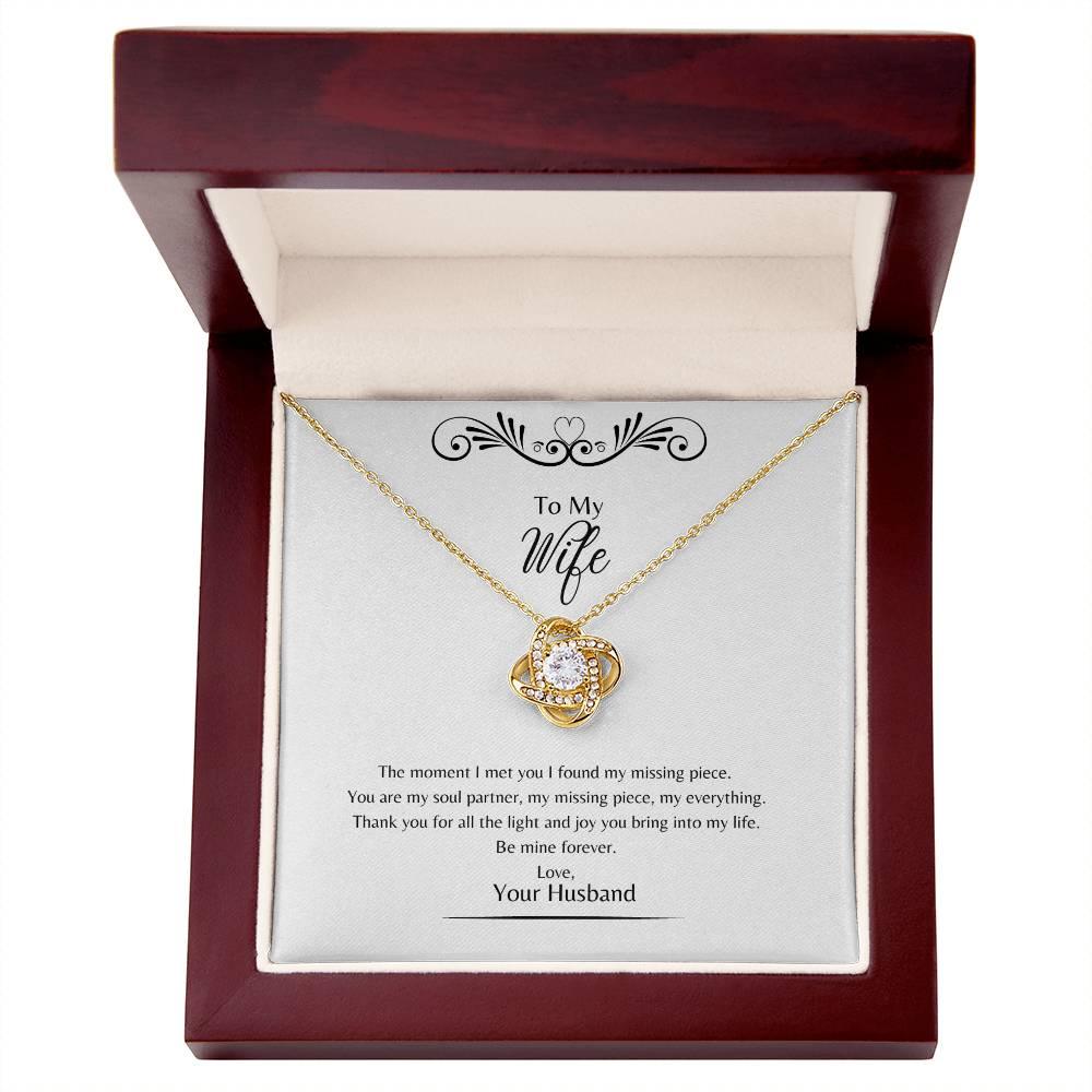 Be Mine Forever- Love Knot Necklace - Dearly Loved Designs