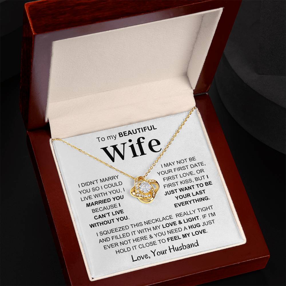 Wife - Feel My Love - Love Knot Necklace