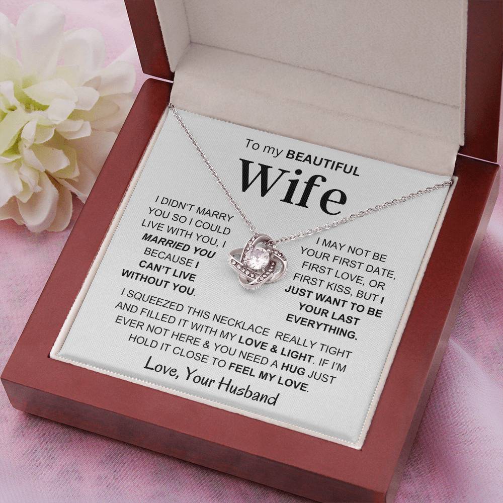 Wife - Feel My Love - Love Knot Necklace