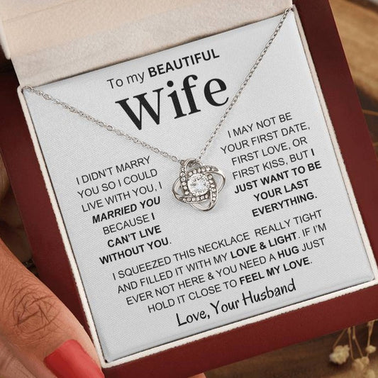 Wife - Feel My Love - Love Knot Necklace