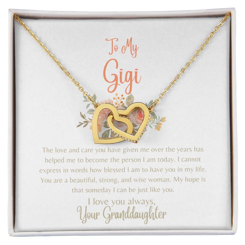 To My Gigi - Interlocking Hearts Necklace - Dearly Loved Designs