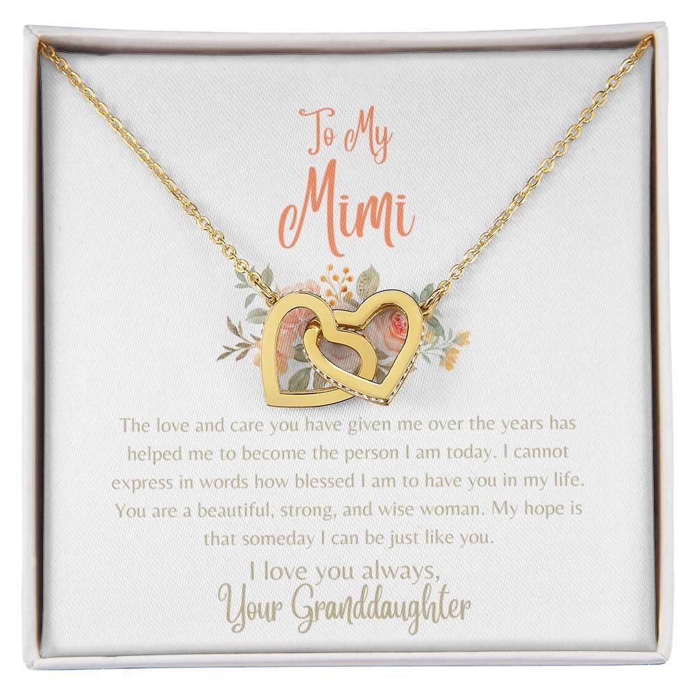 To My Mimi - Interlocking Hearts Necklace - Dearly Loved Designs