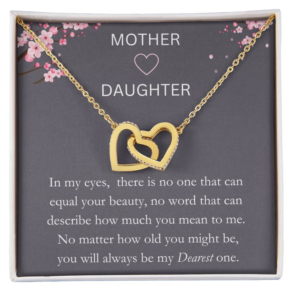 Mother & Daughter - Dearest One - Interlocking Hearts Necklace - Dearly Loved Designs