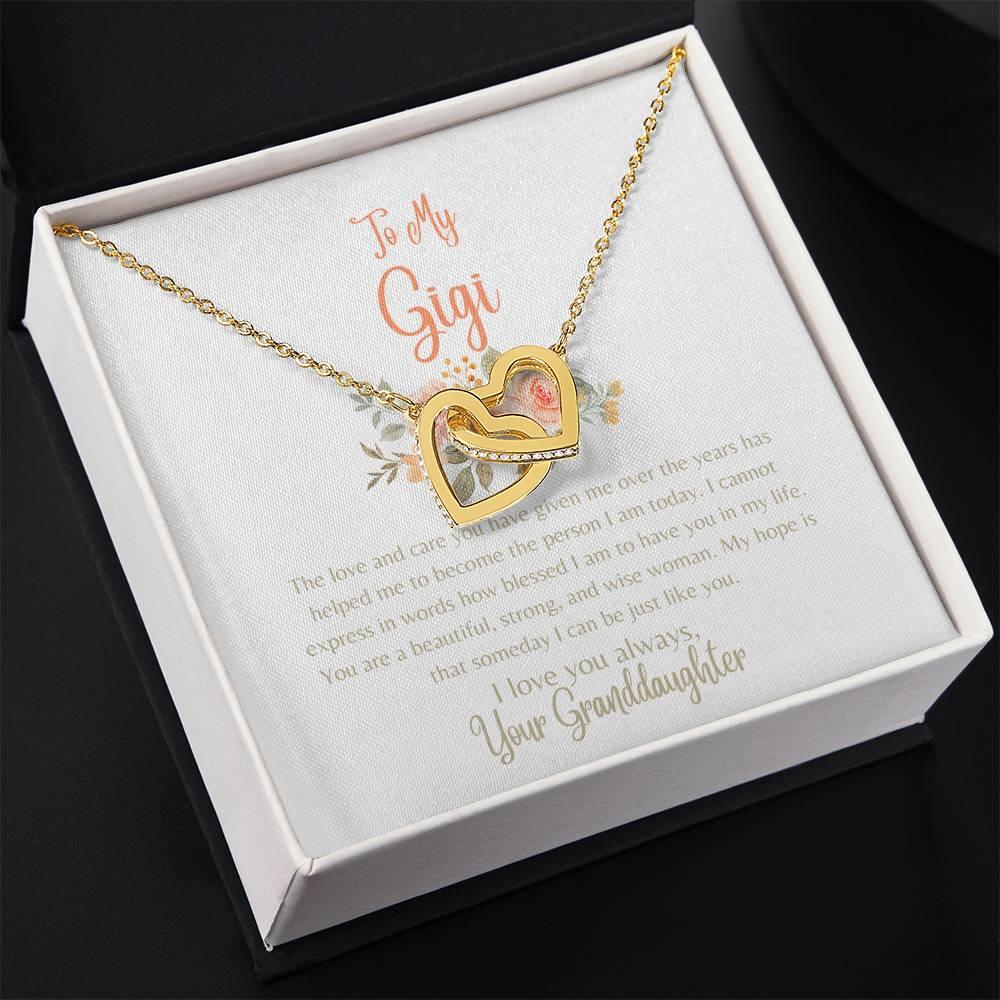 To My Gigi - Interlocking Hearts Necklace - Dearly Loved Designs