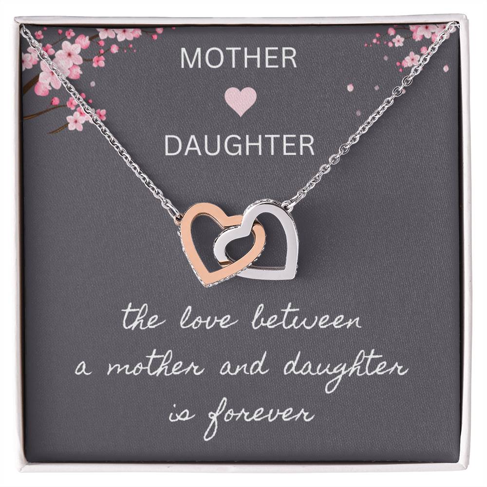 Mother & Daughter - Forever Love - Interlocking Hearts Necklace - Dearly Loved Designs