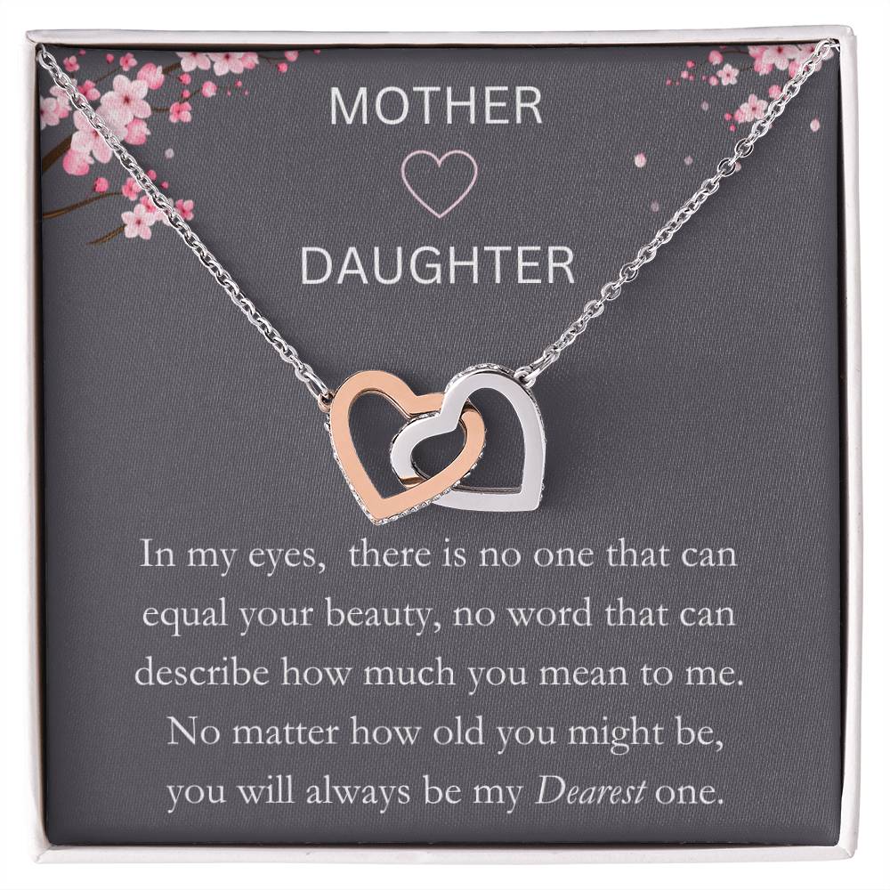 Mother & Daughter - Dearest One - Interlocking Hearts Necklace - Dearly Loved Designs