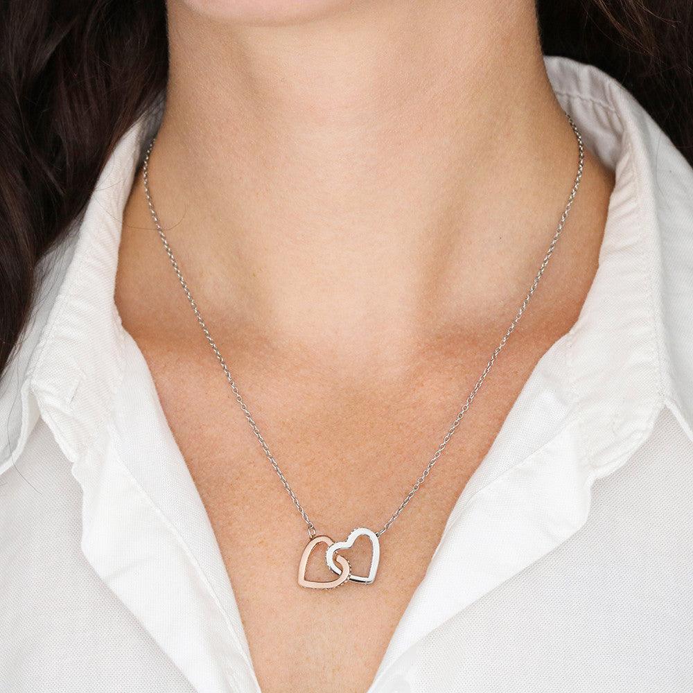 To My Grandmother - Interlocking Hearts Necklace - Dearly Loved Designs