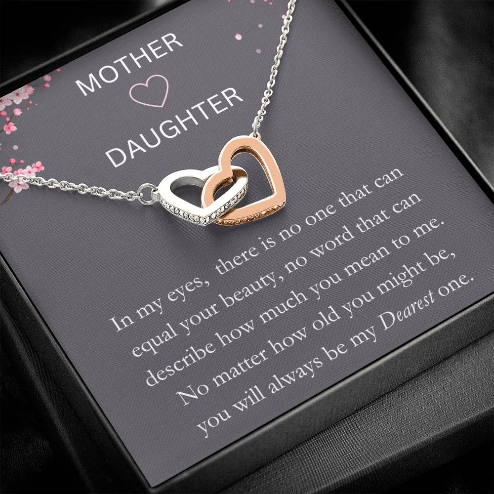 Mother & Daughter - Dearest One - Interlocking Hearts Necklace - Dearly Loved Designs