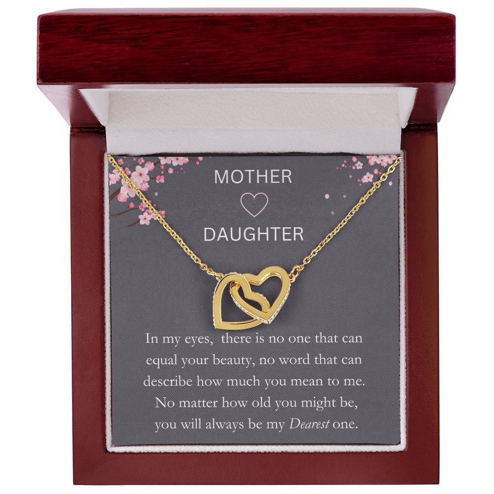 Mother & Daughter - Dearest One - Interlocking Hearts Necklace - Dearly Loved Designs