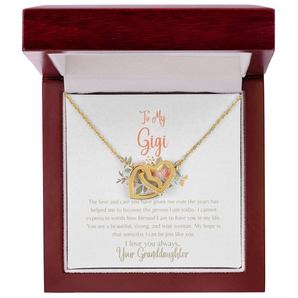 To My Gigi - Interlocking Hearts Necklace - Dearly Loved Designs