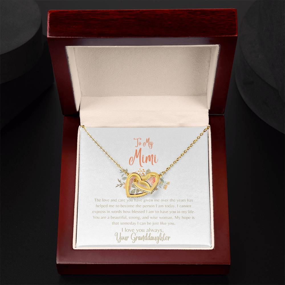 To My Mimi - Interlocking Hearts Necklace - Dearly Loved Designs