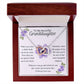 To My Beautiful Granddaughter, I Hold You In My Heart - Interlocking Heart Necklace - Dearly Loved Designs