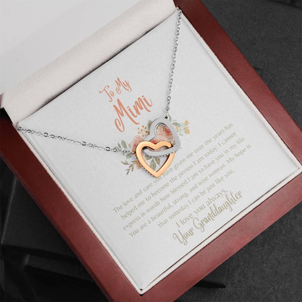 To My Mimi - Interlocking Hearts Necklace - Dearly Loved Designs