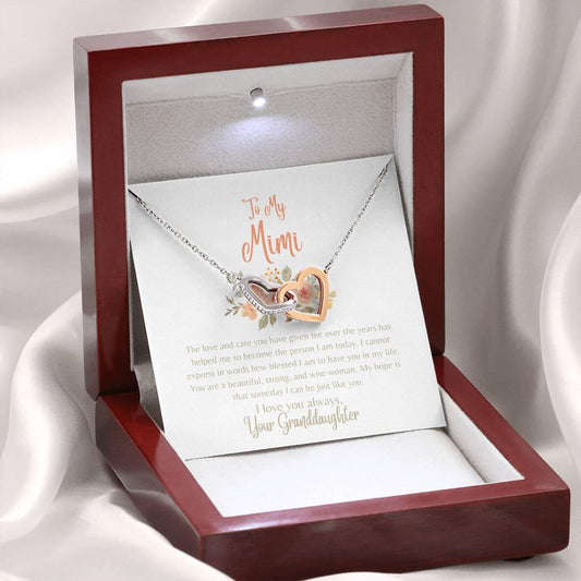 To My Mimi - Interlocking Hearts Necklace - Dearly Loved Designs