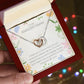 Sister - Interlocking Hearts Necklace - Dearly Loved Designs