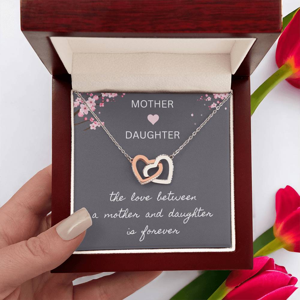 Mother & Daughter - Forever Love - Interlocking Hearts Necklace - Dearly Loved Designs