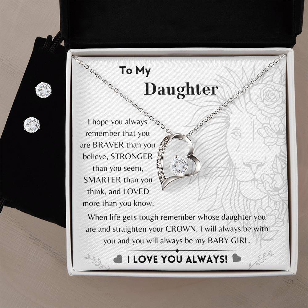 To My Daughter - Braver, Stronger, Smarter - Gift Set - Dearly Loved Designs