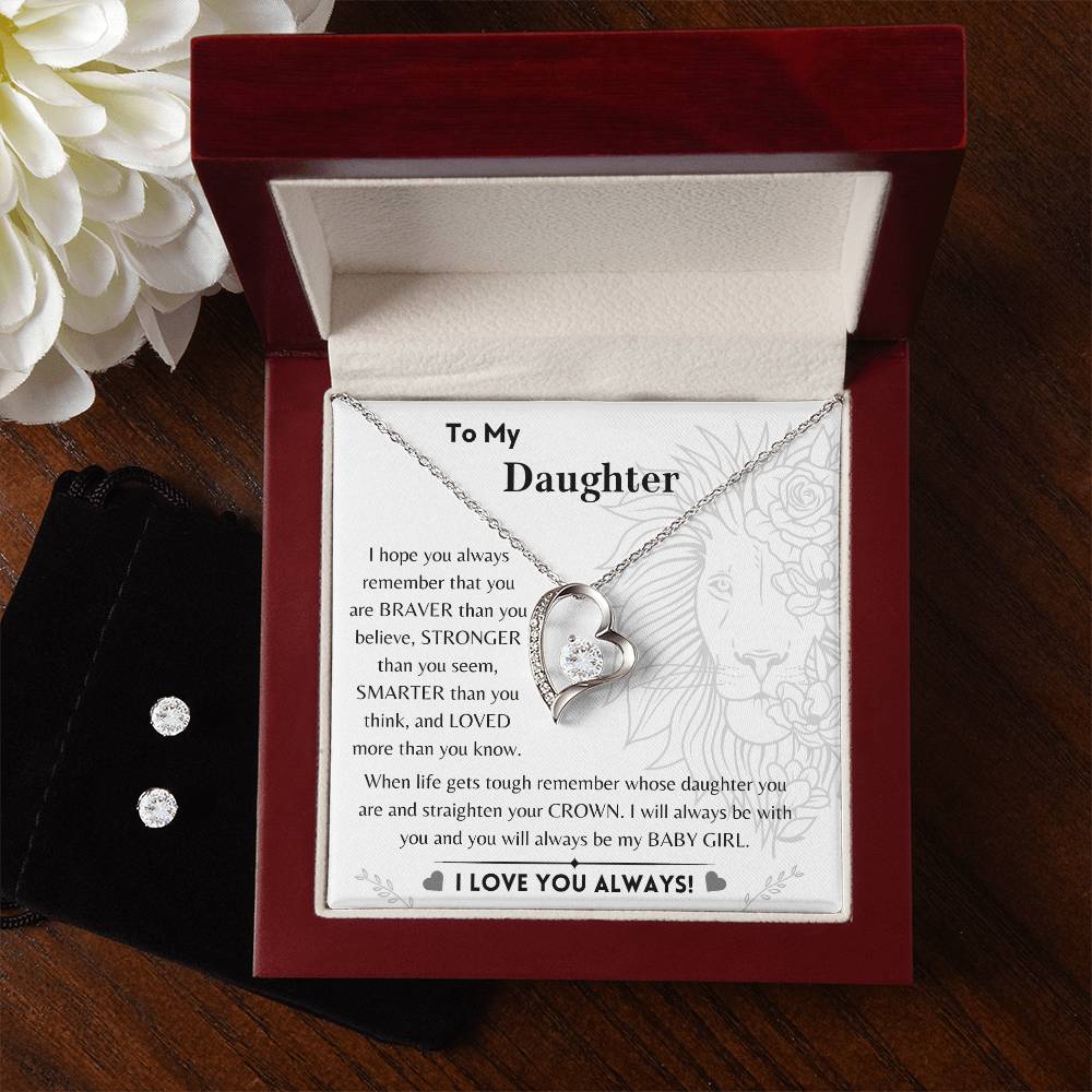 To My Daughter - Braver, Stronger, Smarter - Gift Set - Dearly Loved Designs