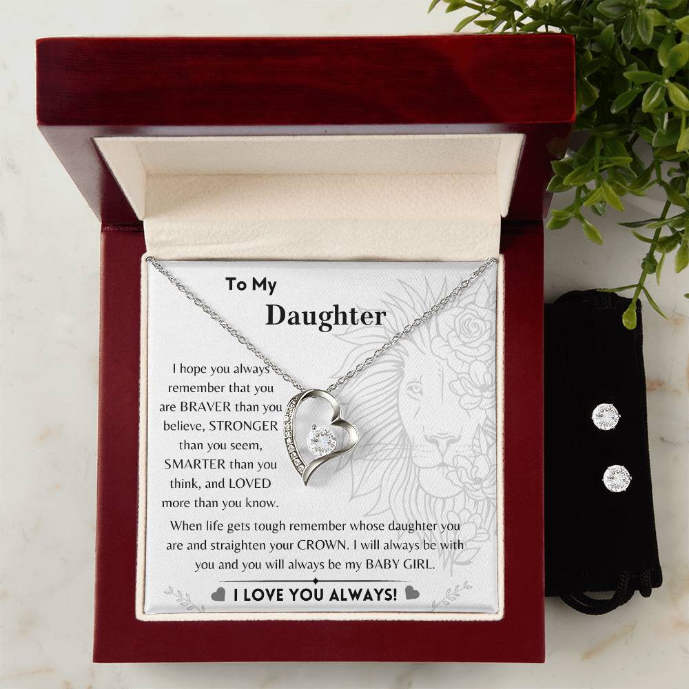 To My Daughter - Braver, Stronger, Smarter - Gift Set - Dearly Loved Designs