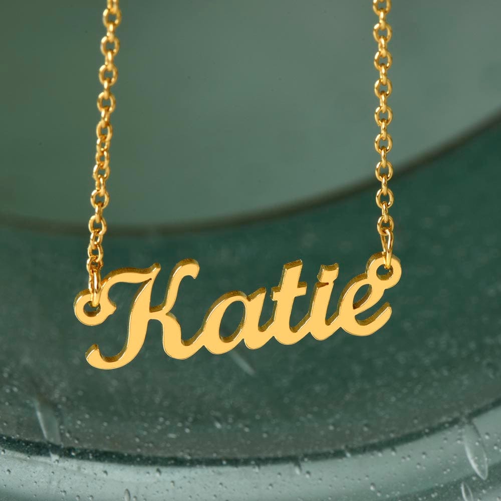 Merry Christmas Granddaughter - Name Necklace - Dearly Loved Designs