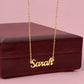 Daughter - Never Forget That I Love You - 18K Gold Custom Name Necklace - Dearly Loved Designs