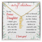 Merry Christmas, Bonus Daughter - Vertical Name Necklace - Dearly Loved Designs