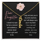 Dear Daughter, I Closed My Eye For But A Moment - Custom Vertical Name Necklace - Dearly Loved Designs