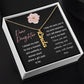 Dear Daughter, I Closed My Eye For But A Moment - Custom Vertical Name Necklace - Dearly Loved Designs