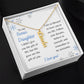 To My Bonus Daughter, Life Gave Me the Gift of You - Custom Vertical Name Necklace - Dearly Loved Designs