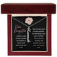 Dear Daughter, I Closed My Eye For But A Moment - Custom Vertical Name Necklace - Dearly Loved Designs