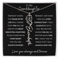 Granddaughter - Most Beautiful Chapter - Birth Flower Name Necklace - Dearly Loved Designs