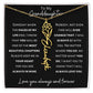 Granddaughter - Most Beautiful Chapter - Birth Flower Name Necklace - Dearly Loved Designs