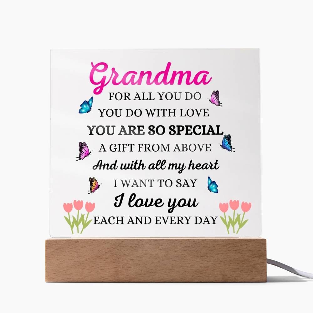 Grandma - You Are So Special - Square Acrylic Plaque