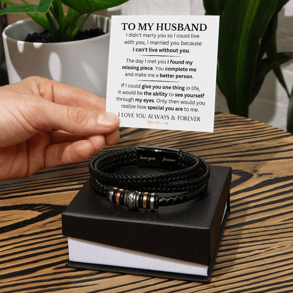 Husband - You Are My Missing Piece - Forever Love Bracelet - Dearly Loved Designs