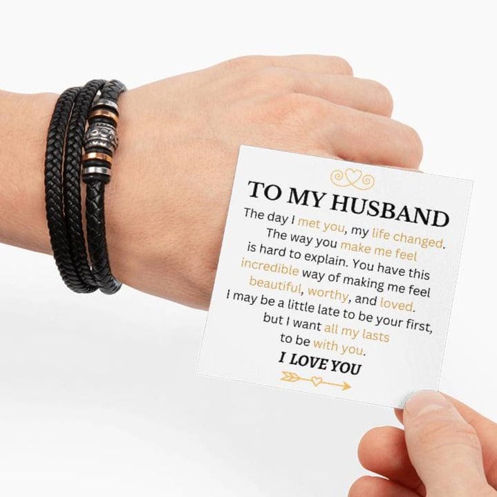 Husband - All My Lasts With You - Love You Forever Bracelet - Dearly Loved Designs