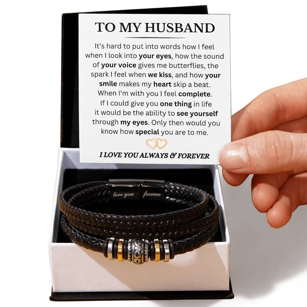 Husband - You Complete Me - Love You Forever Bracelet - Dearly Loved Designs