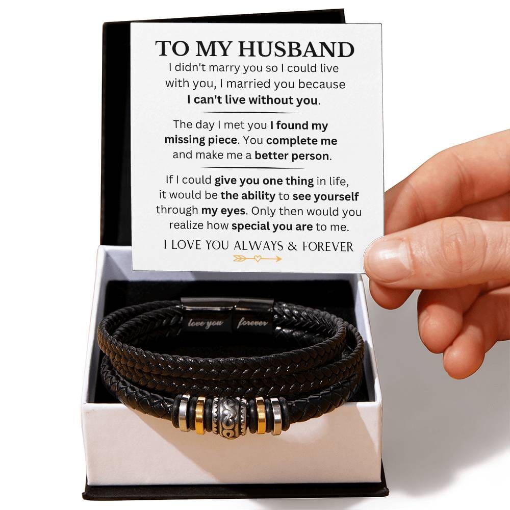 Husband - You Are My Missing Piece - Forever Love Bracelet - Dearly Loved Designs