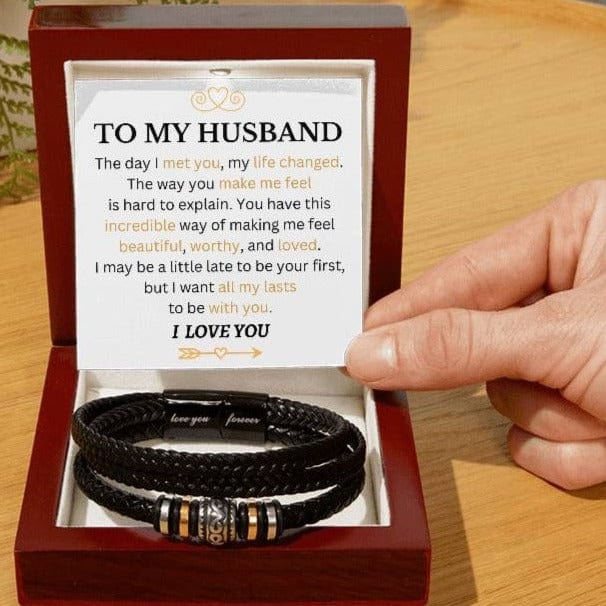 Husband - All My Lasts With You - Love You Forever Bracelet - Dearly Loved Designs