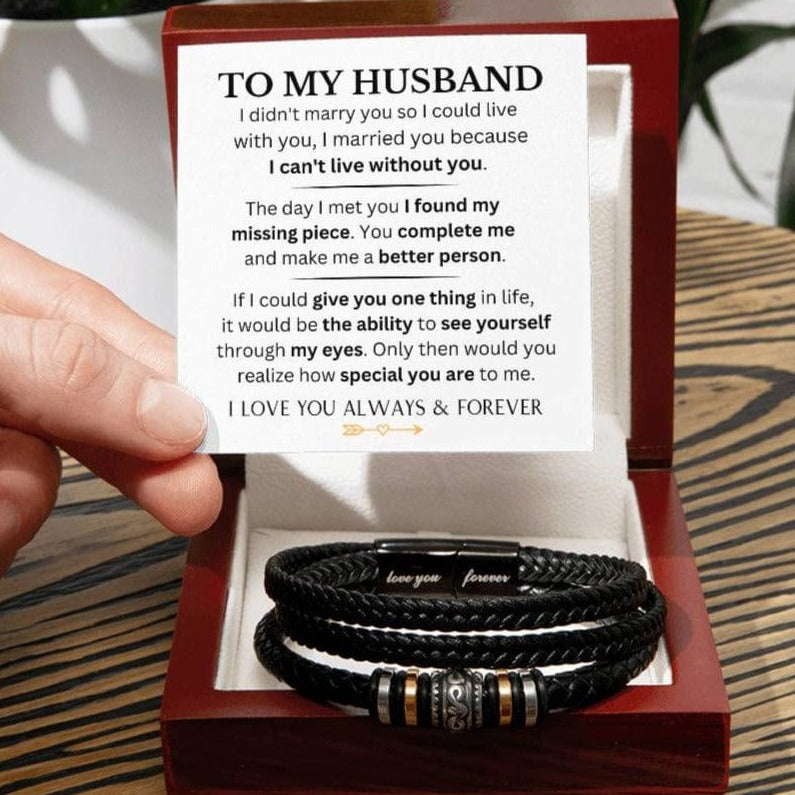 Husband - You Are My Missing Piece - Forever Love Bracelet - Dearly Loved Designs