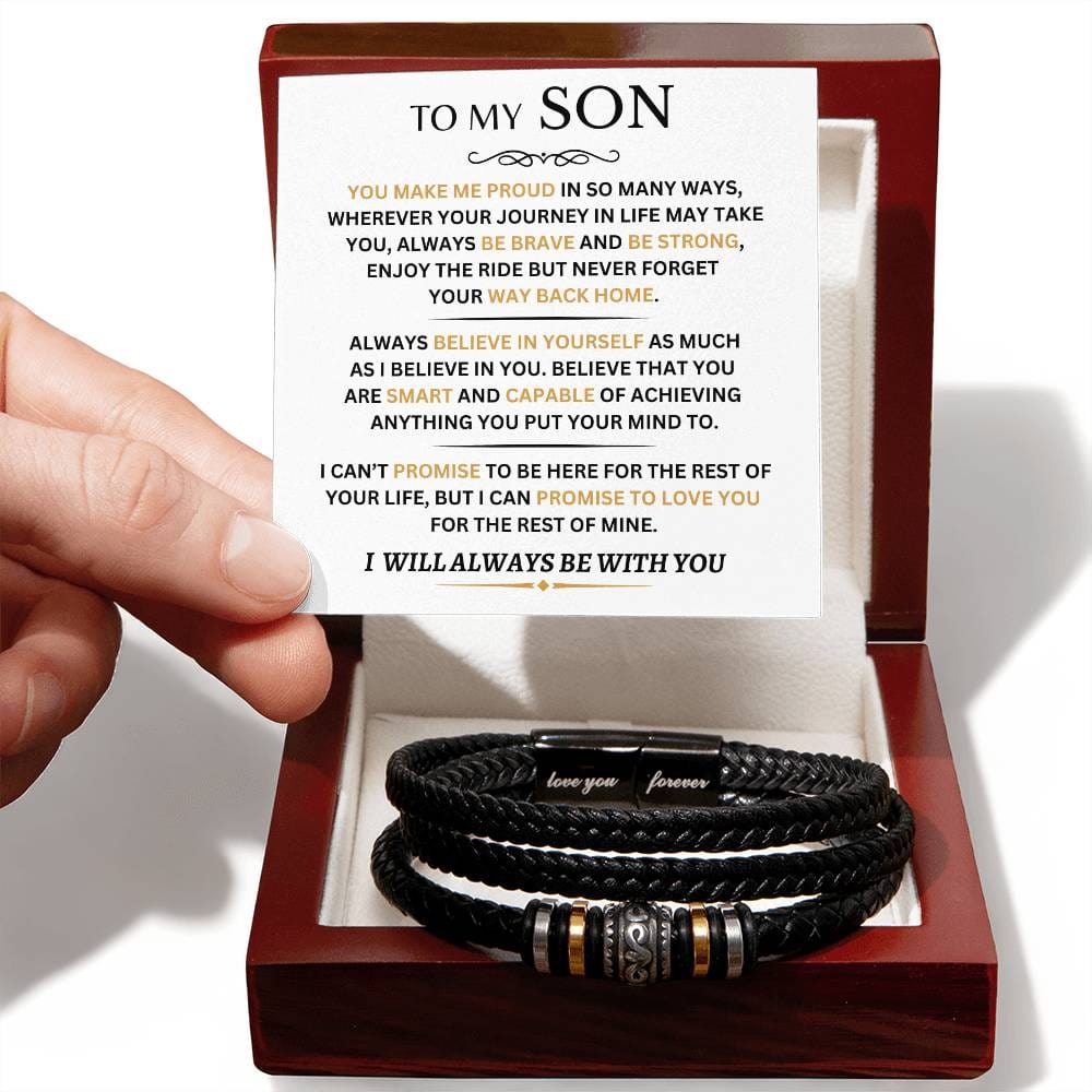 SON - You Make Me Proud - Love You Forever Bracelet - Dearly Loved Designs